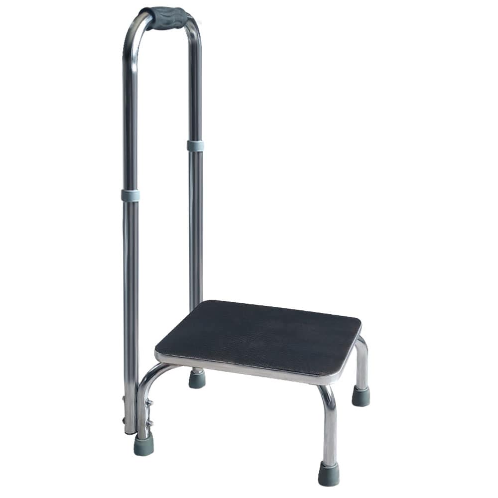 Equipmed Bath and Shower Assistance Step Mobility Aid| 150kg Max Capacity| with Handle Height Adjustment