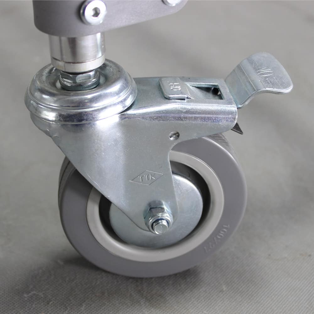 3-in-1 Mobile Rolling Chair Wheelchair Commode Bedside Toilet Chair Shower Chair - Image 10