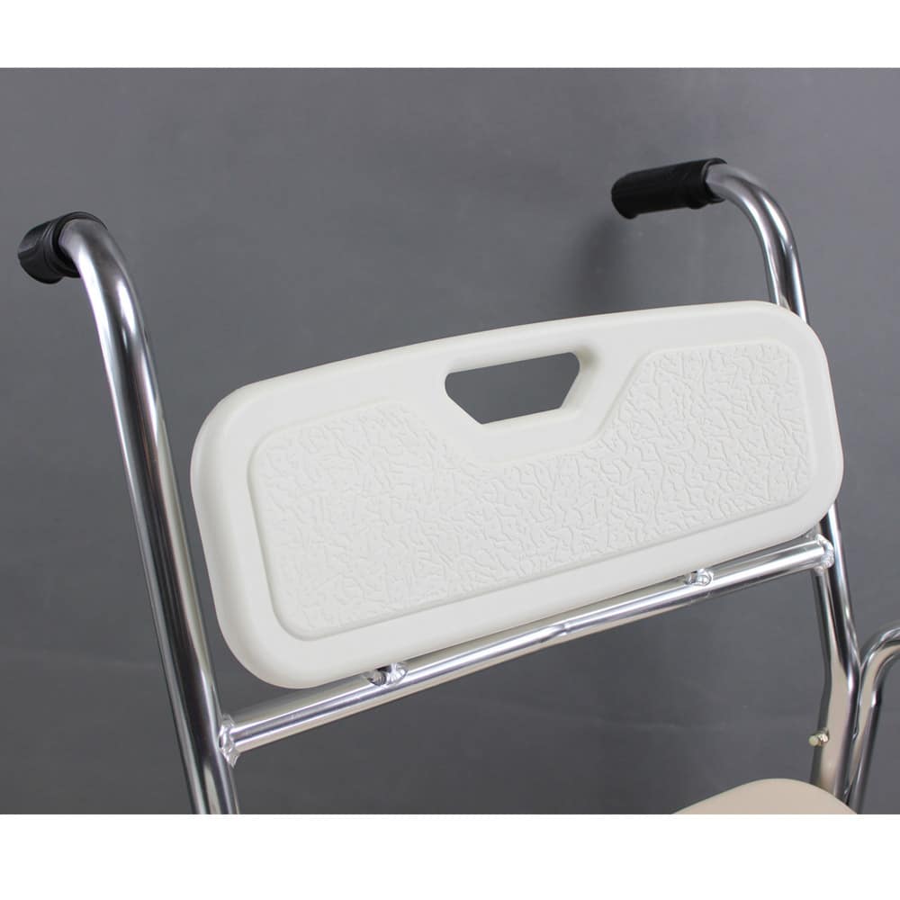 3-in-1 Mobile Rolling Chair Wheelchair Commode Bedside Toilet Chair Shower Chair - Image 9