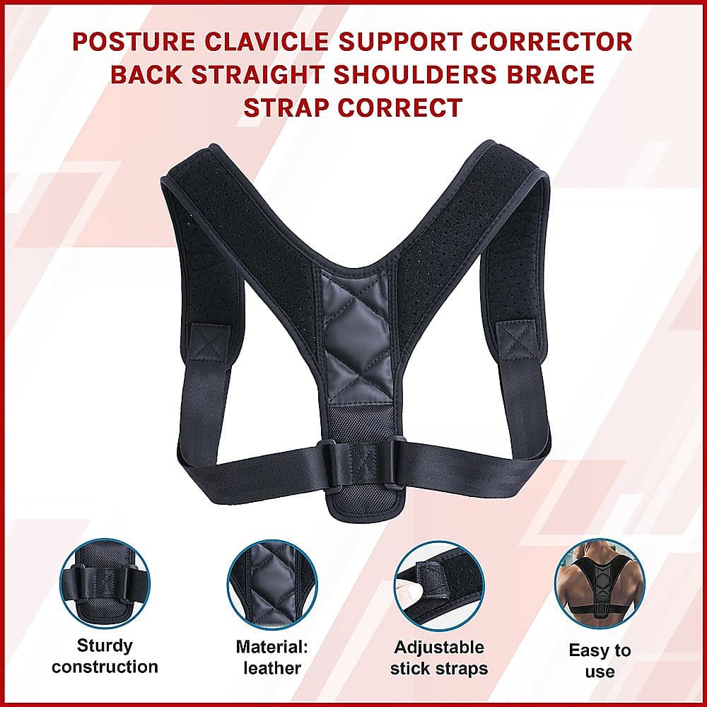 Posture Clavicle Support Corrector Back Straight Shoulders Brace Strap Correct - Image 3
