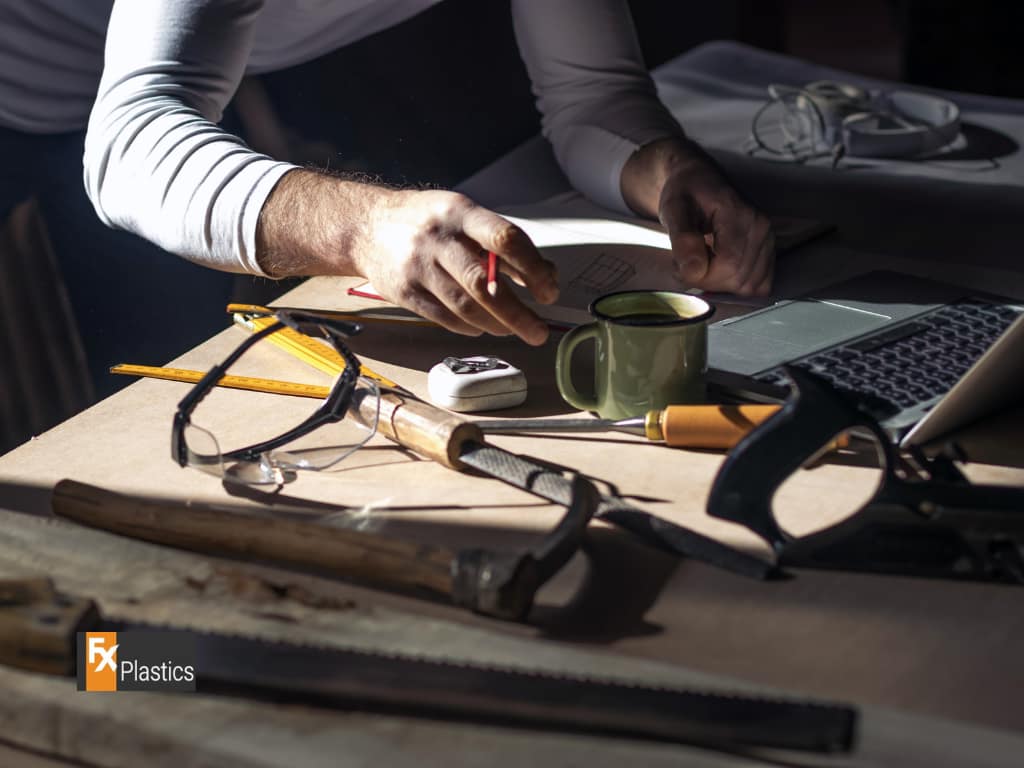 Computer aided drawing (CAD) + CNC routing and machining