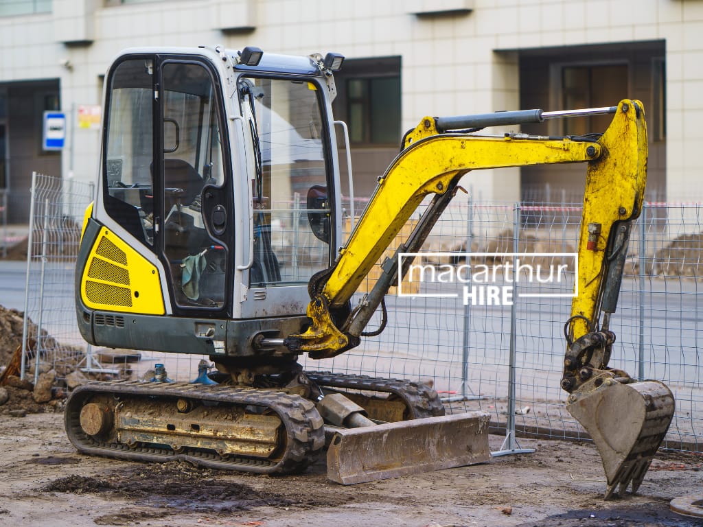 Equipment Hire, Mini excavators