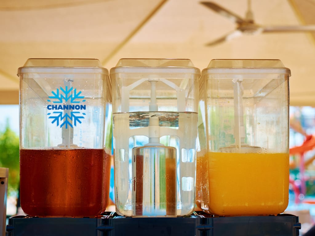 food display cabinets, water and ice dispensers, commercial blast chillers, juice dispensers