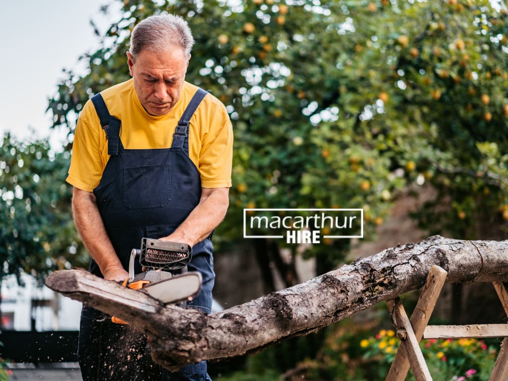 Landscaping equipment, lawn mower hire, equipment for rent, chainsaw hire