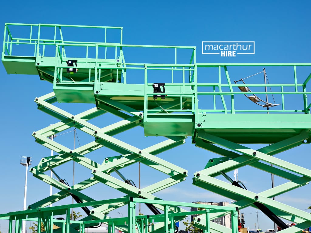 Scissor lift, Forklift hire, Equipment Hire, equipment rental glen alpine, equiptment rentals, rent site equipment