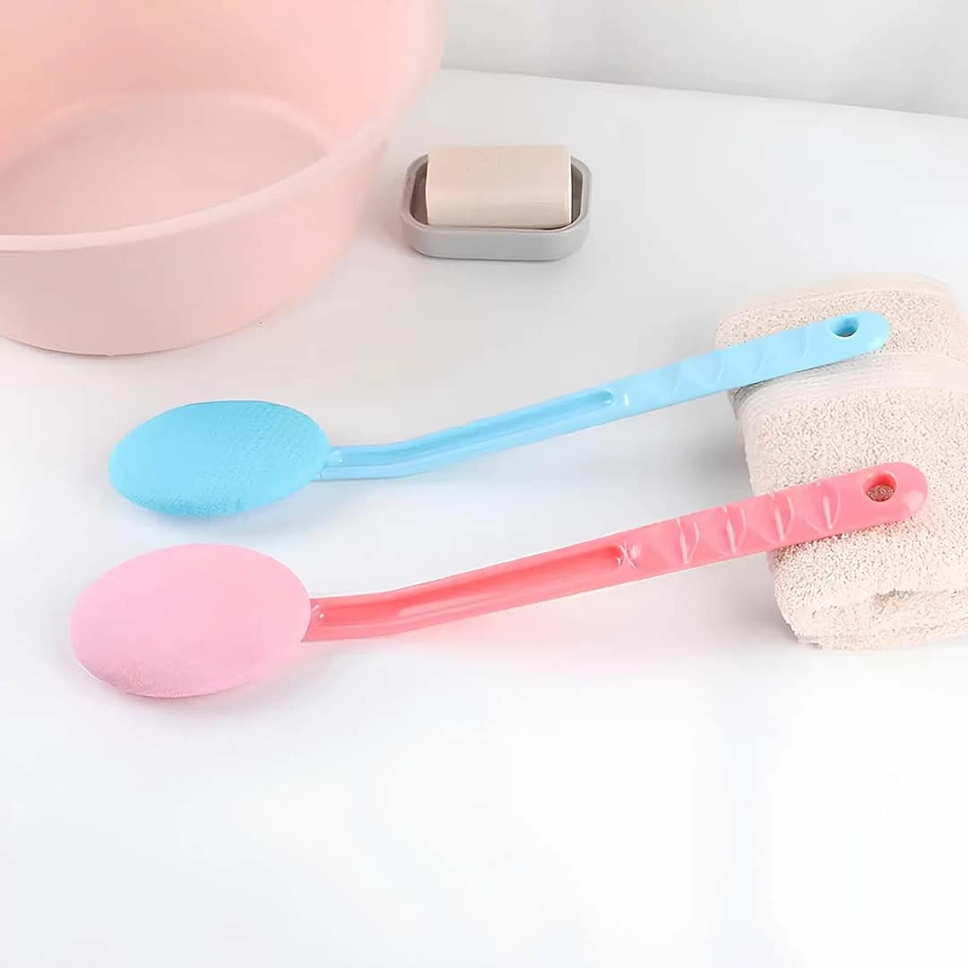 Back & Body Self Bath Brush Lotion Applicator - Blue - Image 2