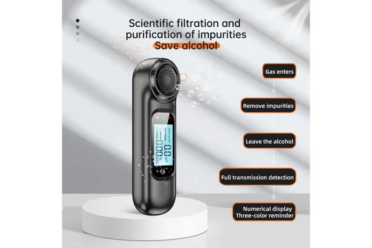 Breathalyser Breathtester Tester Alcohol Digital Personal Drink Mini Handbag Car - FREE POST - Image 2