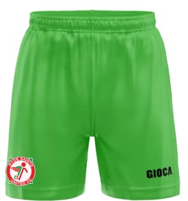 RYDE SAINTS UNITED FC MATCH SHORTS EMERALD GREEN with Crest