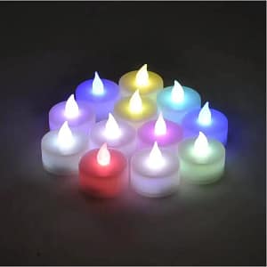 24pcs LED Tea Light Candles (White or Multi-Colour)