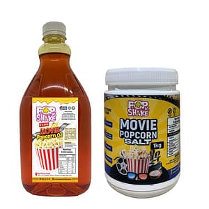 2 litre Popcorn Oil & 1kg Movie Popcorn Salt
