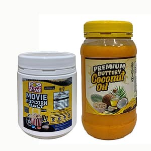700ml Premium Buttery Coconut Popcorn Oil & 500g Popcorn Movie Salt