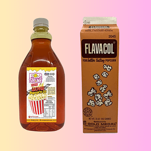 2 litre Popcorn Oil & 992g Flavacol Salt (choose a flavour)