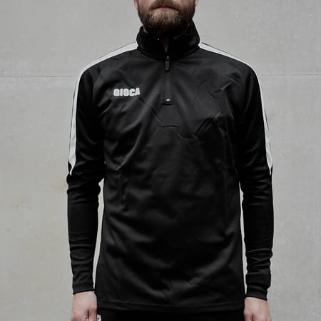 CITY 1/4 ZIP JUMPER BLACK