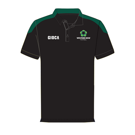 WESTERN NSW FC POLO BLACK with Crest