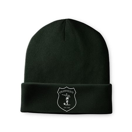 STRATHFIELD FC BLACK BEANIE