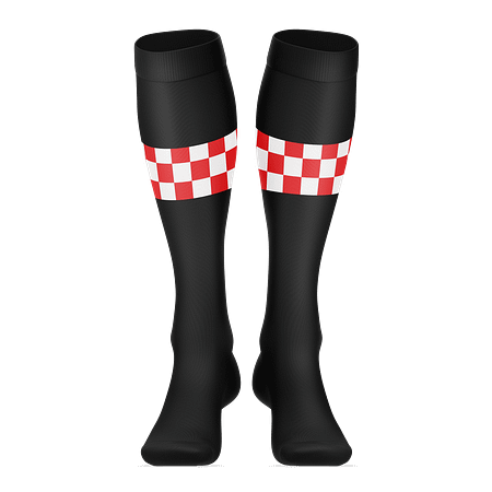 GWELUP CROATIA SOCCER CLUB - BLACK AWAY SOCKS