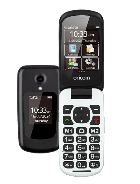 Flip Mobile Phone with SOS Emergency Button