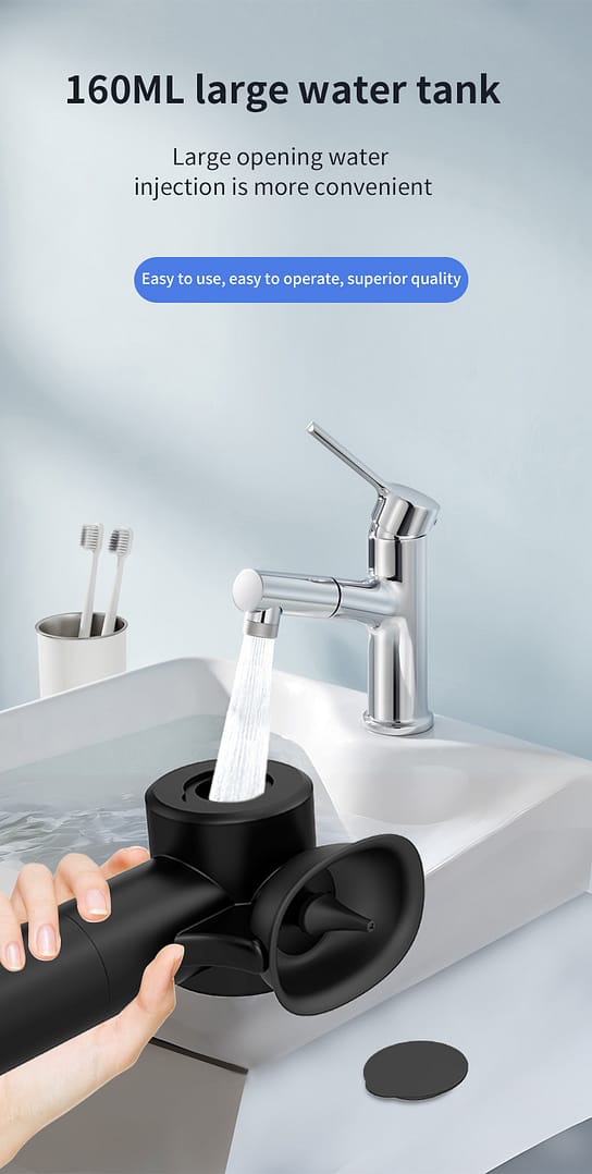 Automatic Electric Ear Wax Removal & Irrigation System - 5 Modes, USB-C, Hot Air Drying(white) - Image 7