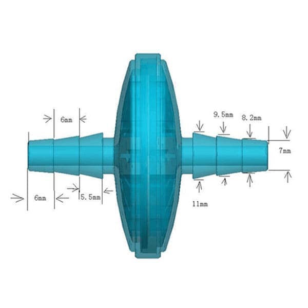 Hydrophobic Suction Filters, Pack of 10