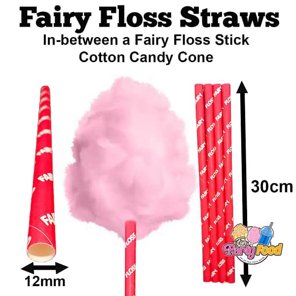 Fairy Floss Straws for all types of Fairy Floss Machines